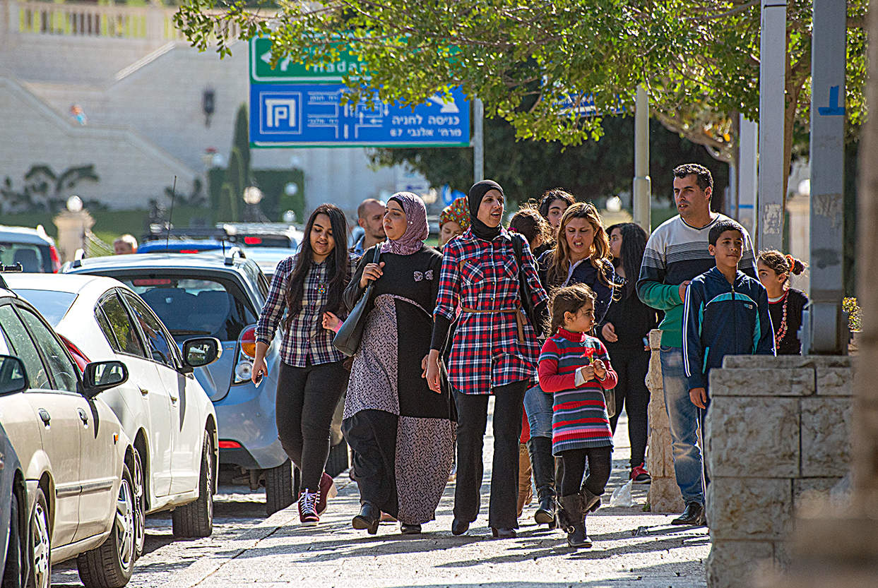 Die Familie auf dem Fuß.