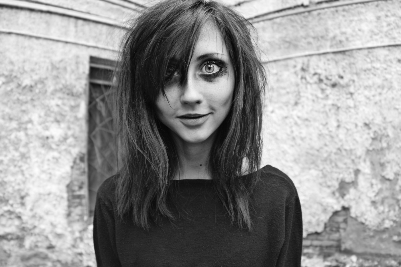 Porträt einer Reihe von Trash