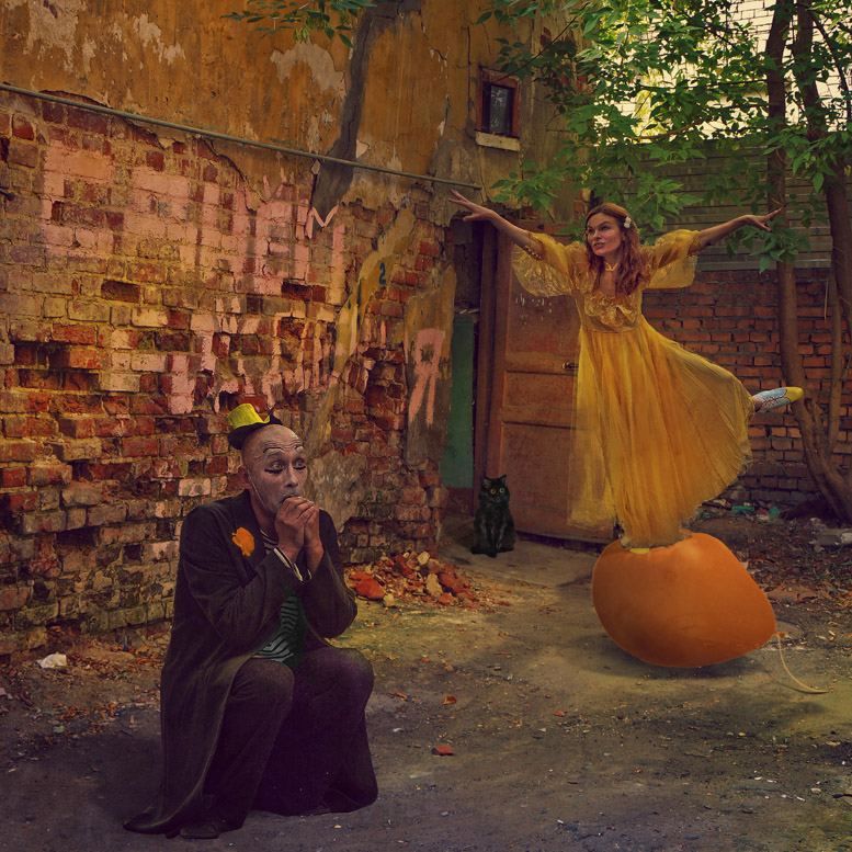 Mädchen auf dem Ball