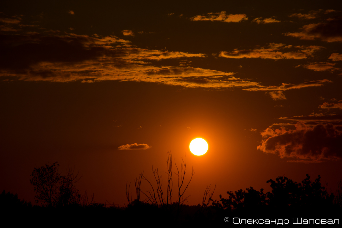 Sonnenuntergang in Kiew