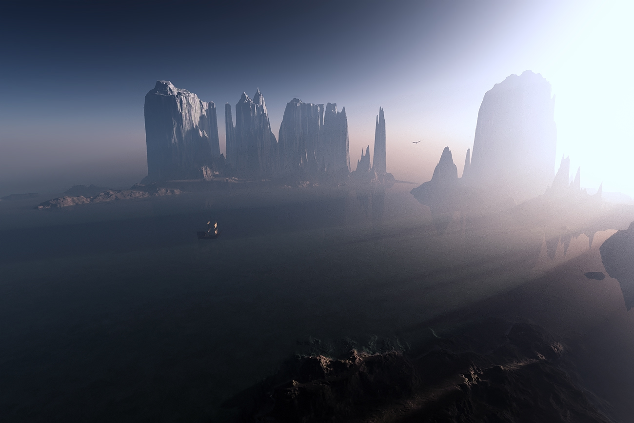 In einer ruhigen Bucht ...