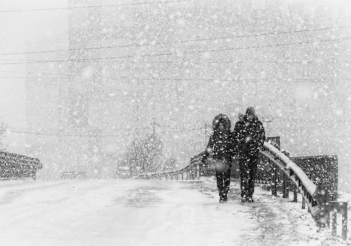 Nach dem Schneesturm