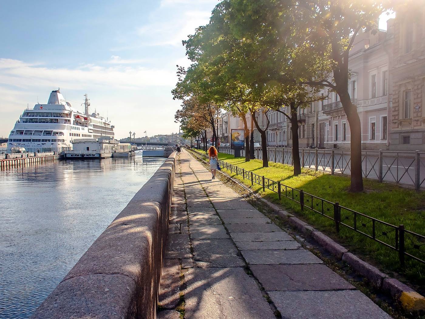Promenade des Anglais. Romantische Landschaft ...