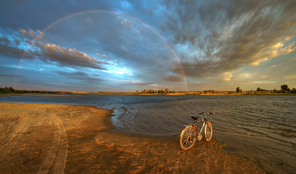 Sommerabend am Akhtuba
