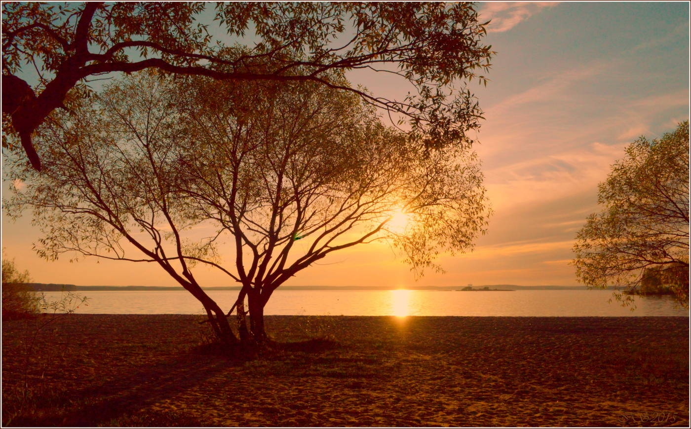 Farben des Sonnenuntergangs