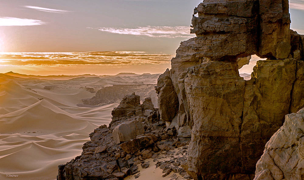 Am Ufer des Sand Wellen ...