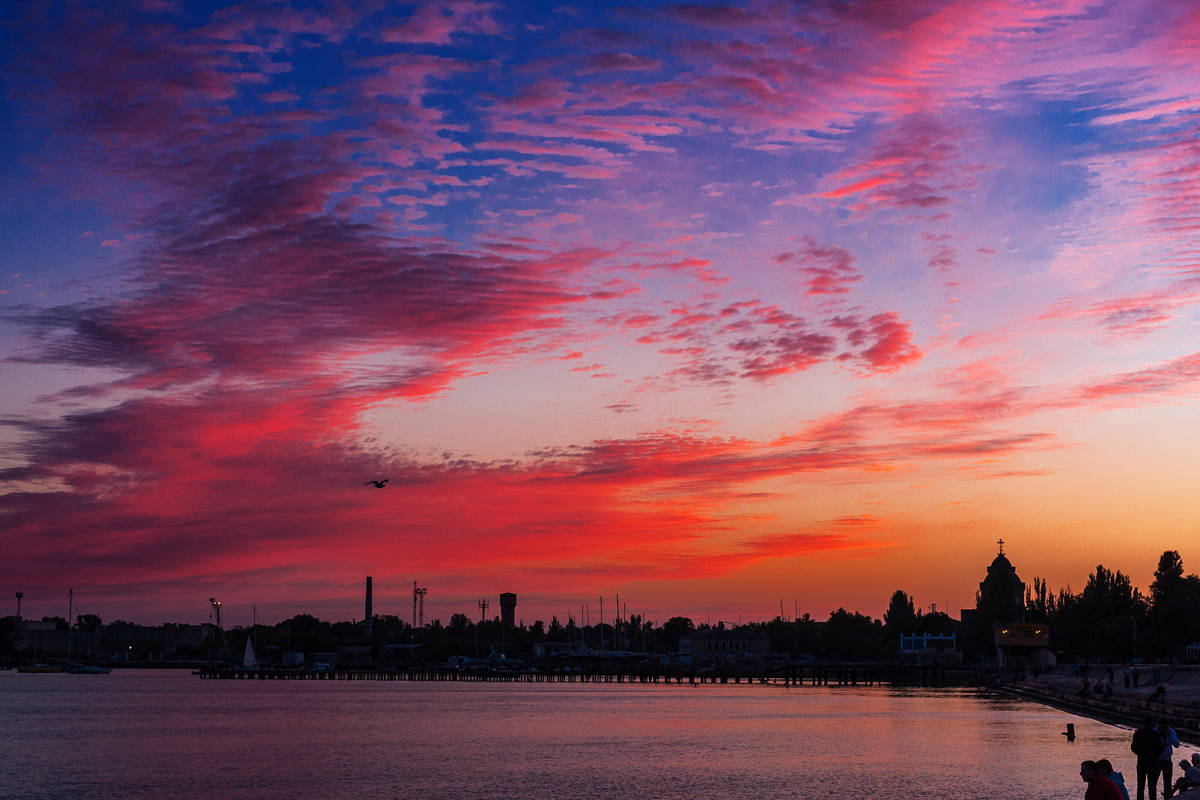 Yevpatoriya Sonnenuntergang