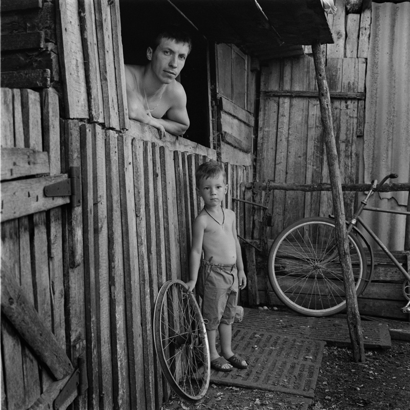 Porträt von Maxim mit seinem Sohn