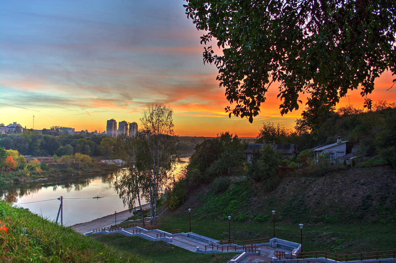 Sunset in Grodno