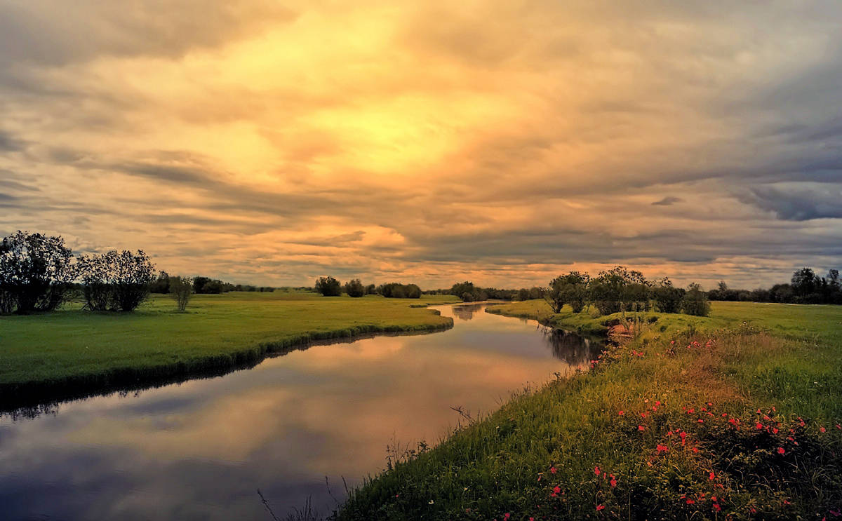 Strand kleine Bäche ...