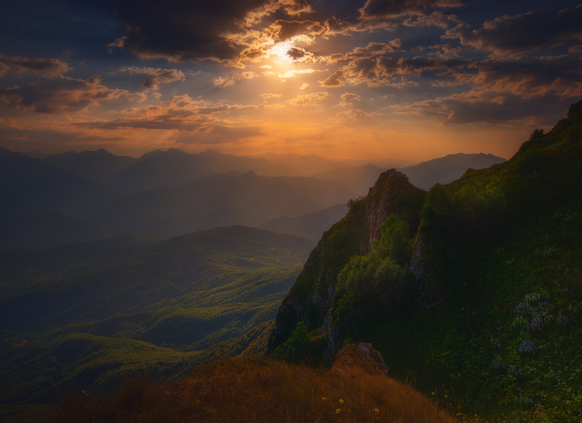 Sommer-Tag in den Bergen