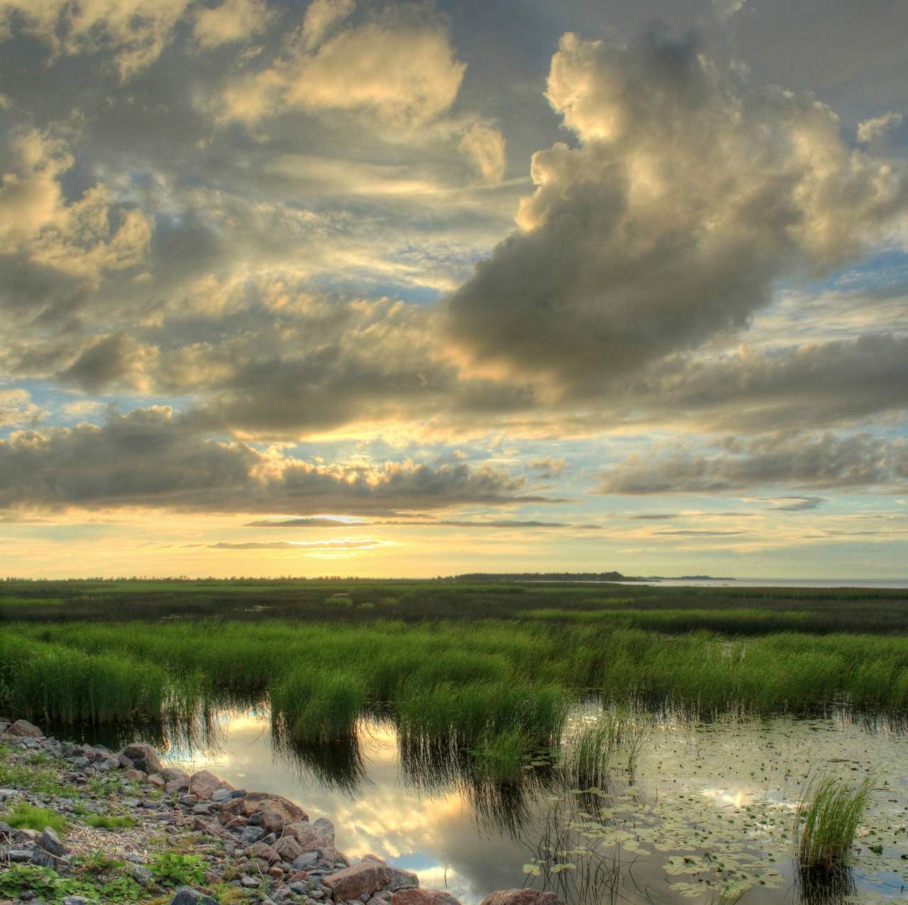 Der Himmel über der Bucht