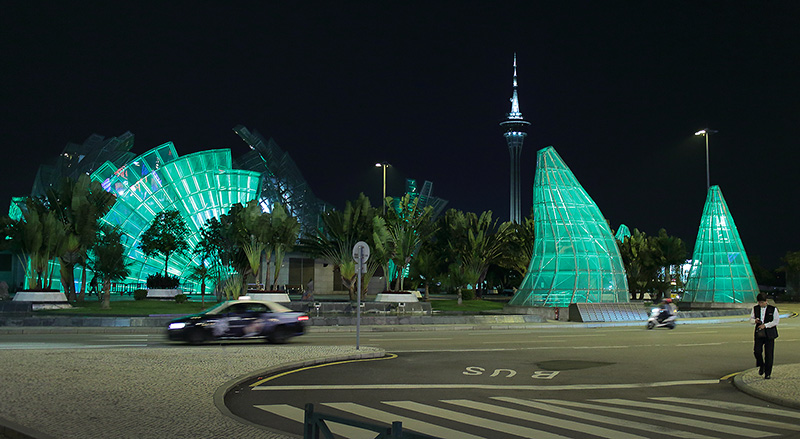 Nacht von Fernsehenturm in Macao