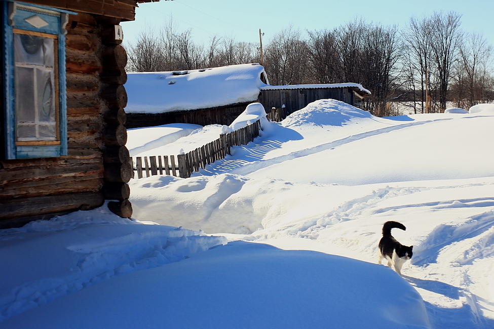 Bei einem Besuch in Melanie