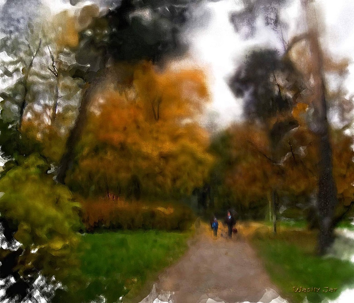 Spaziergang im Park.