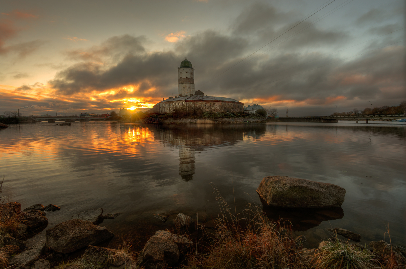 Wyborg Schloss. Turm von St. Olaf.