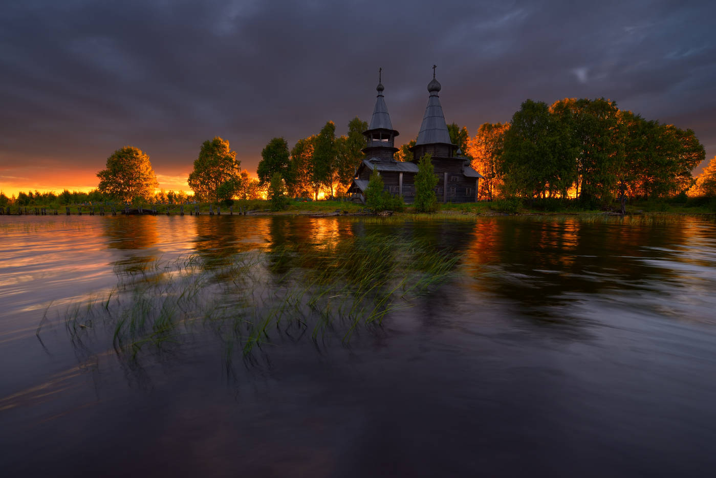 Dawn in die weiße Nacht.