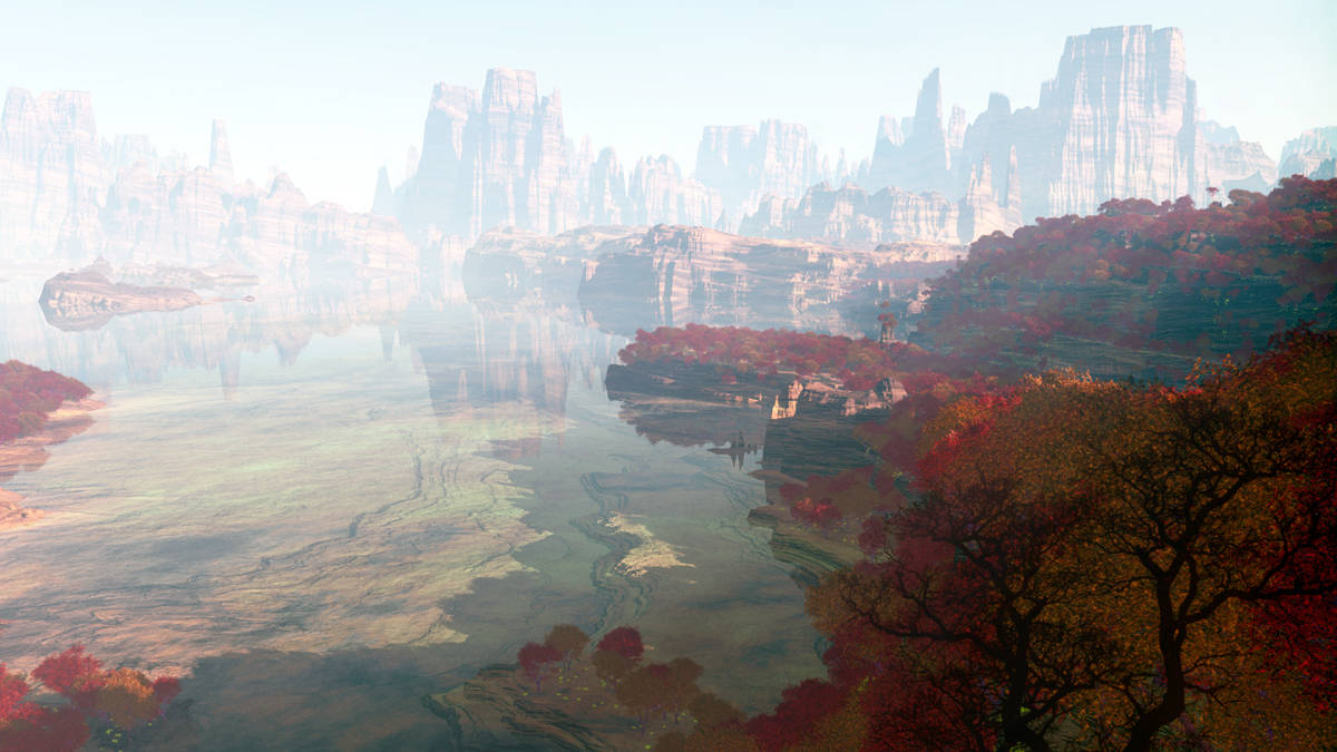 Die Sonne hinter den Bergen Einstellung ...