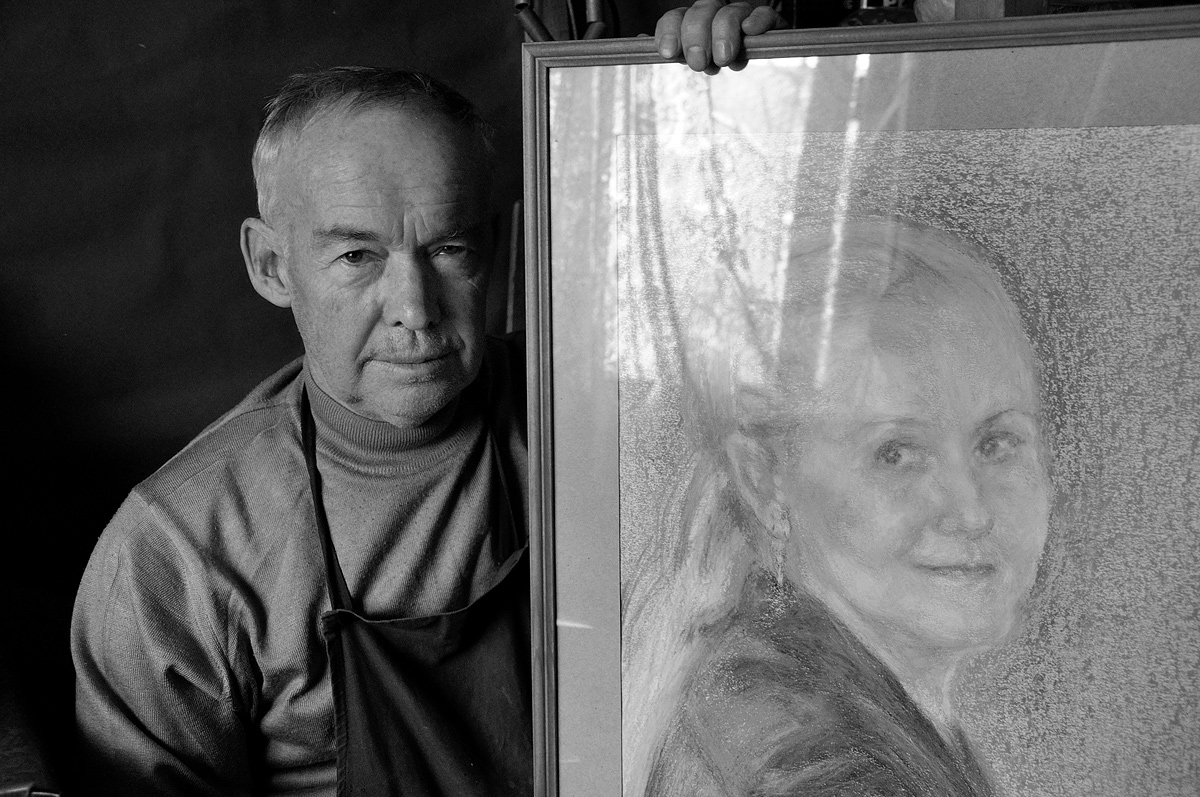 Bildhauer und Maler A.Kablukov. Bryansk. 2014