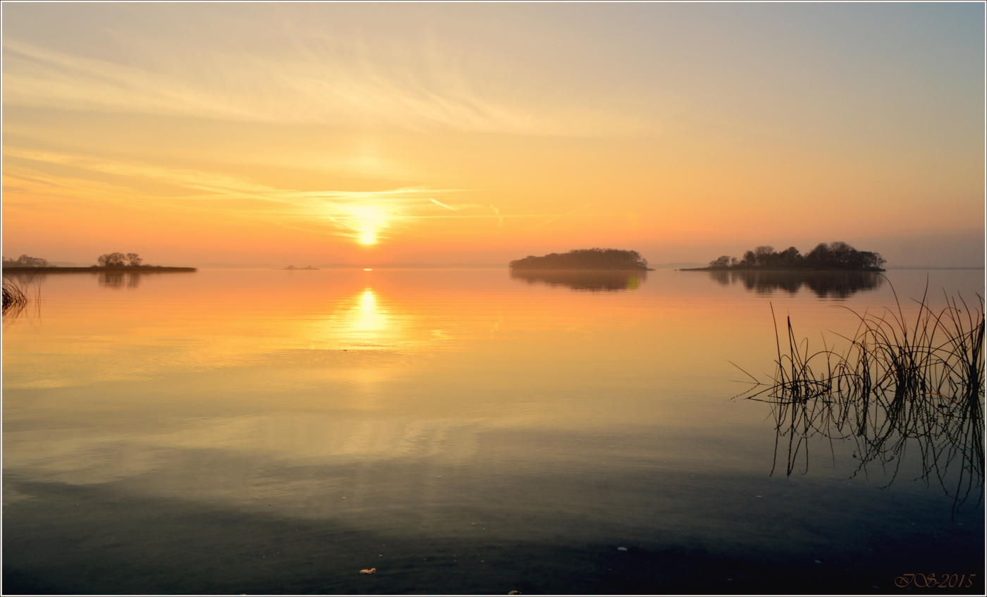 Herbst-Sonnenuntergang