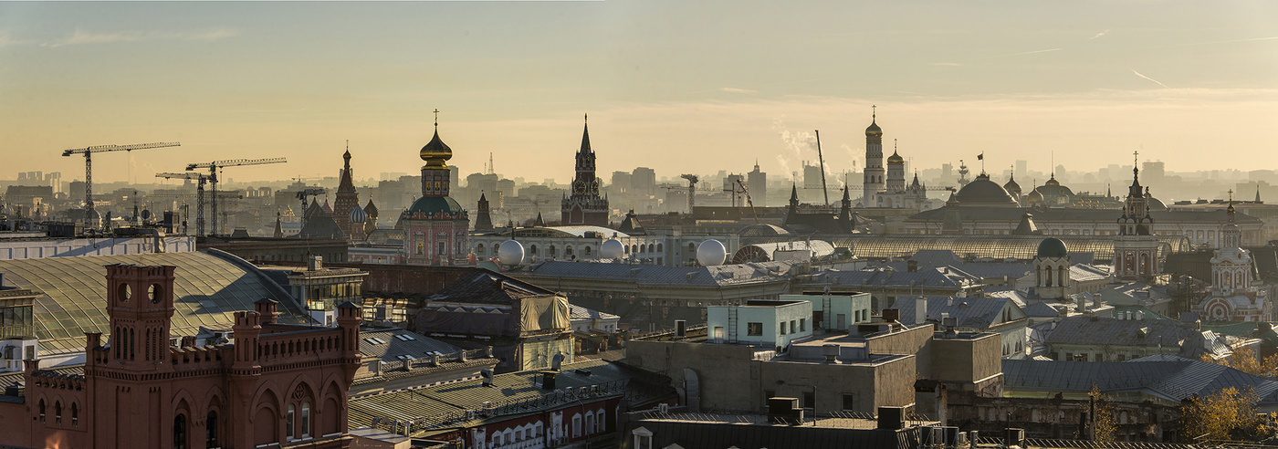 Gehen Sie auf den Dächern.