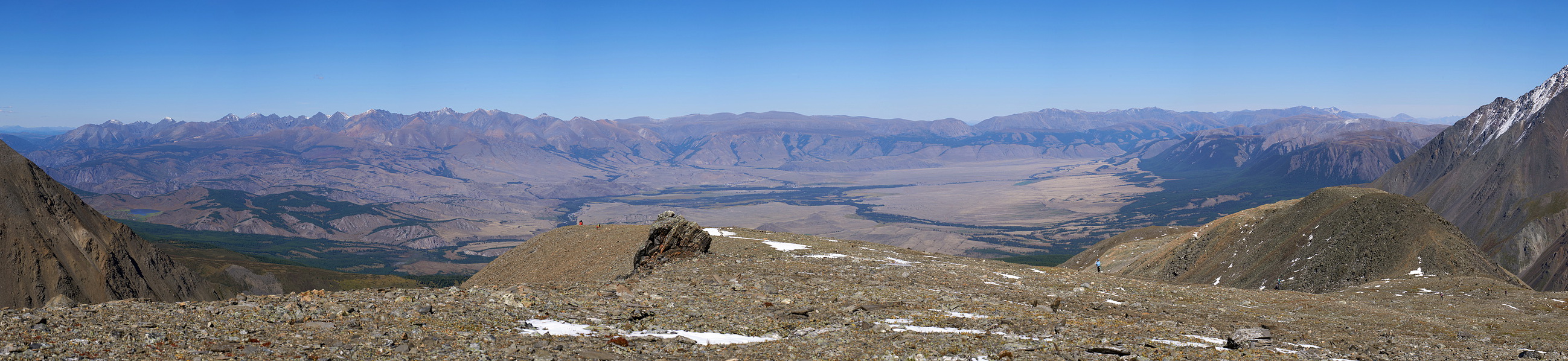 Kurai Steppe, von oben zu betrachten.
