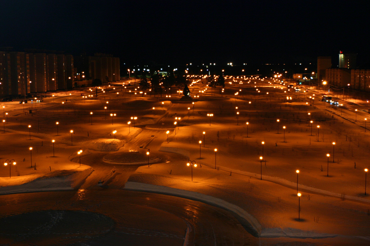 Rowan Boulevard at Night