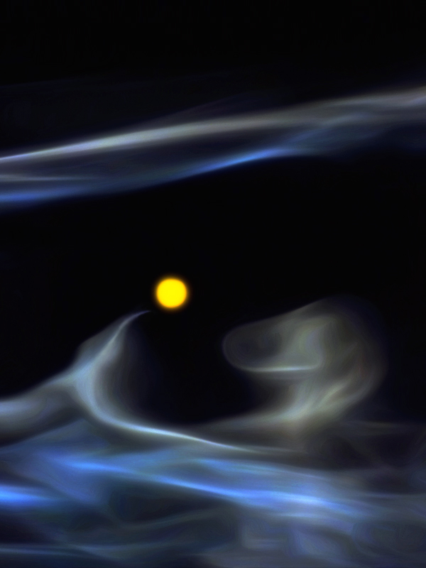 Wellen tanzen unter dem Mond ...