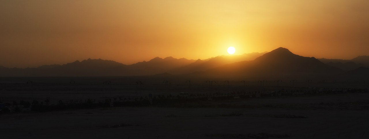Sonnenuntergang über Süd-Sinai