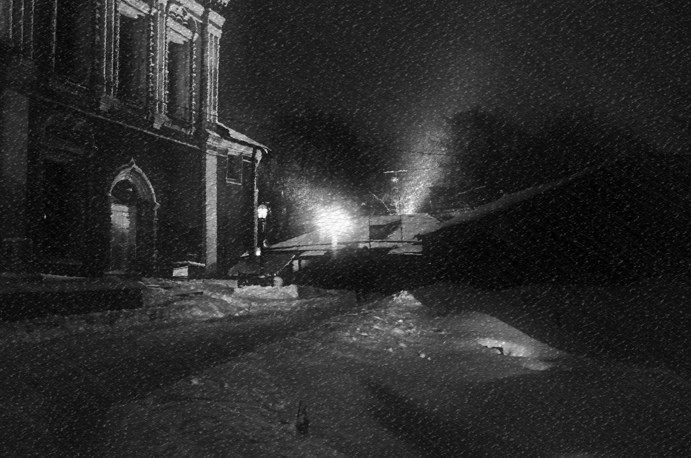 Winter in einem Kloster