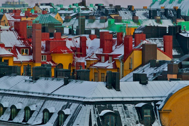 Dächer in Stockholm