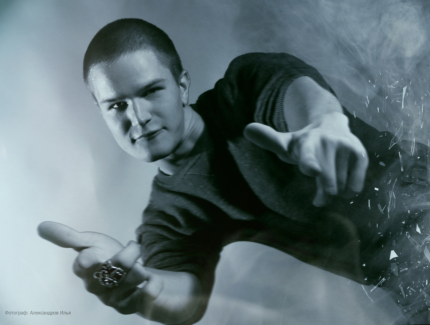 Schießen von den Fingern ala Max Payne.