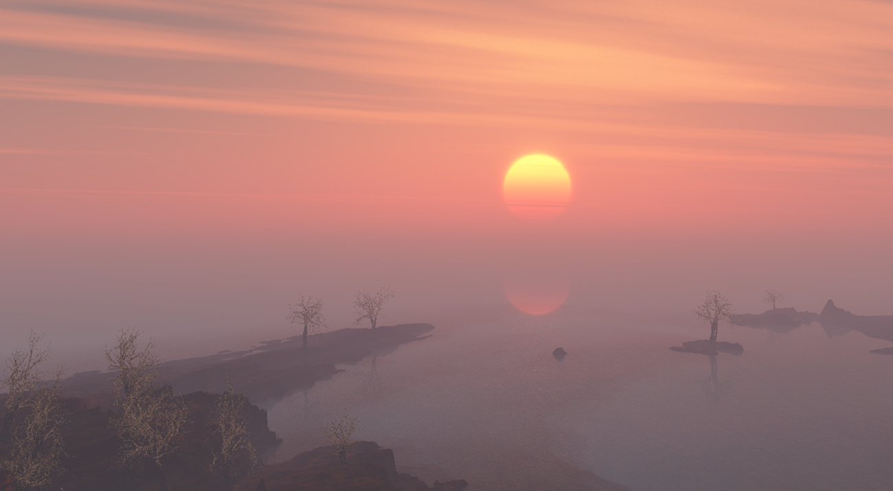 Frühe aufgehenden Sonne ...