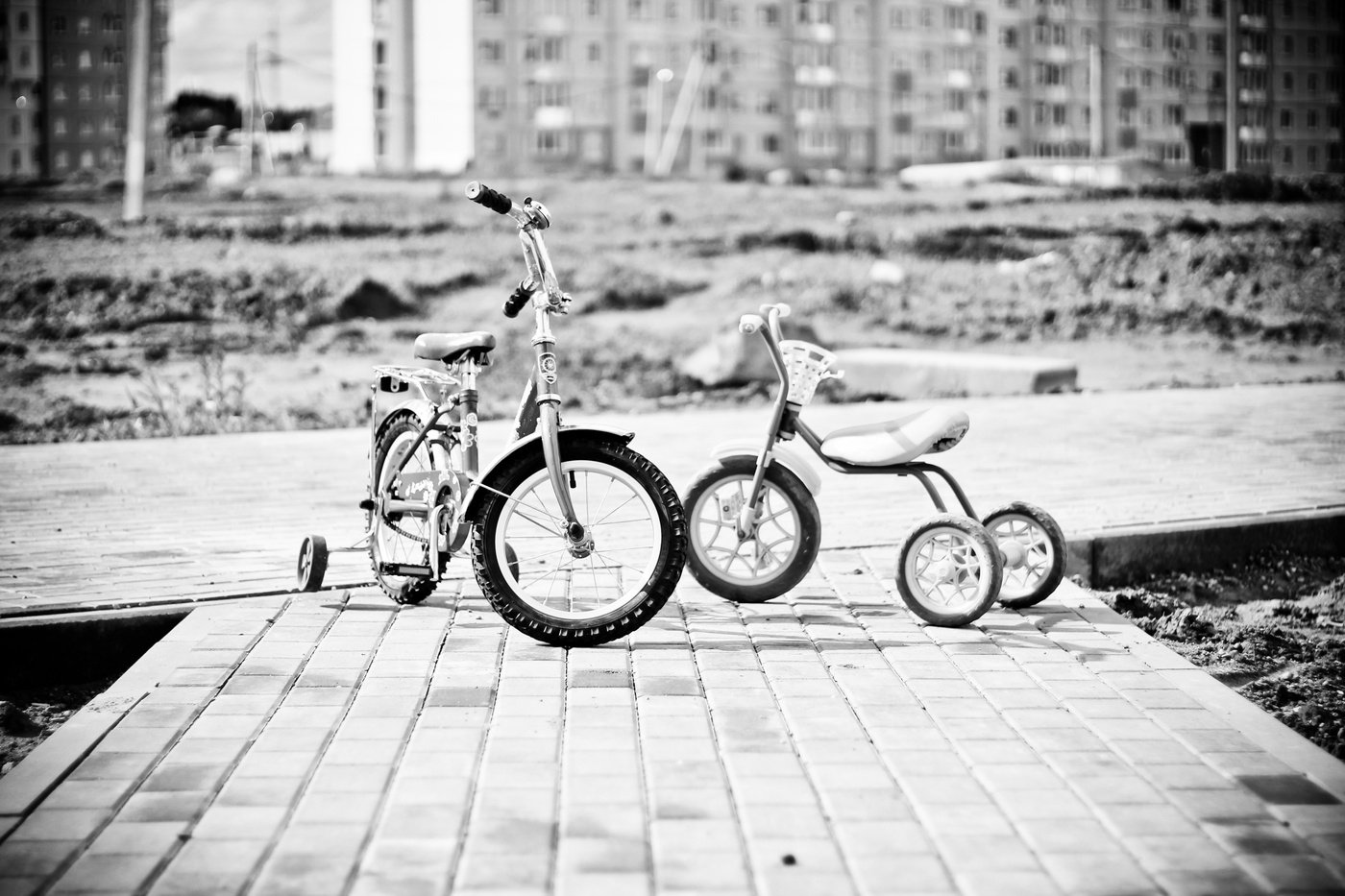 Kindheit im neuen Gebäude