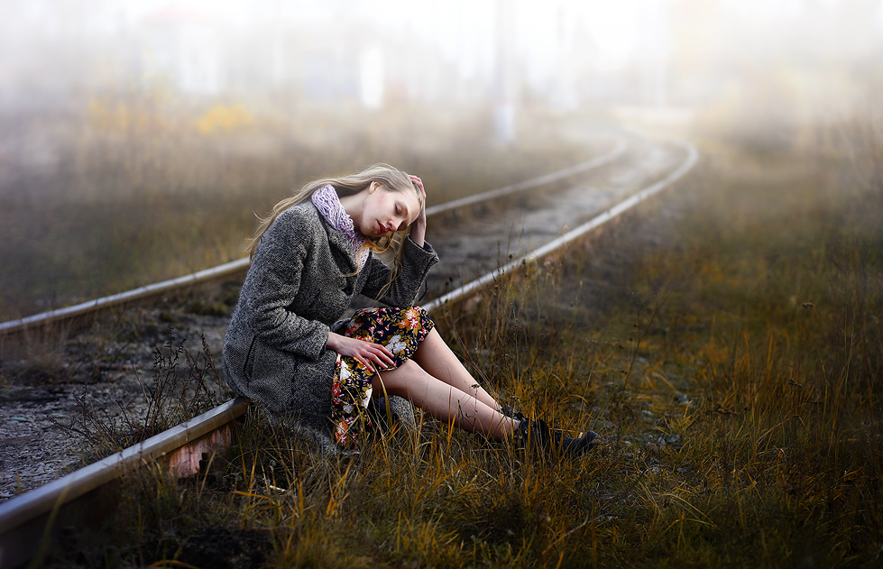 Nebel. Das Ende des Herbstes.