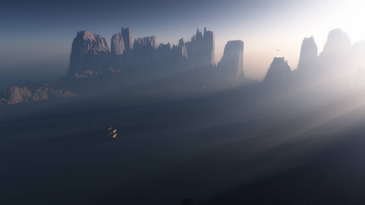 In einer ruhigen Bucht ...