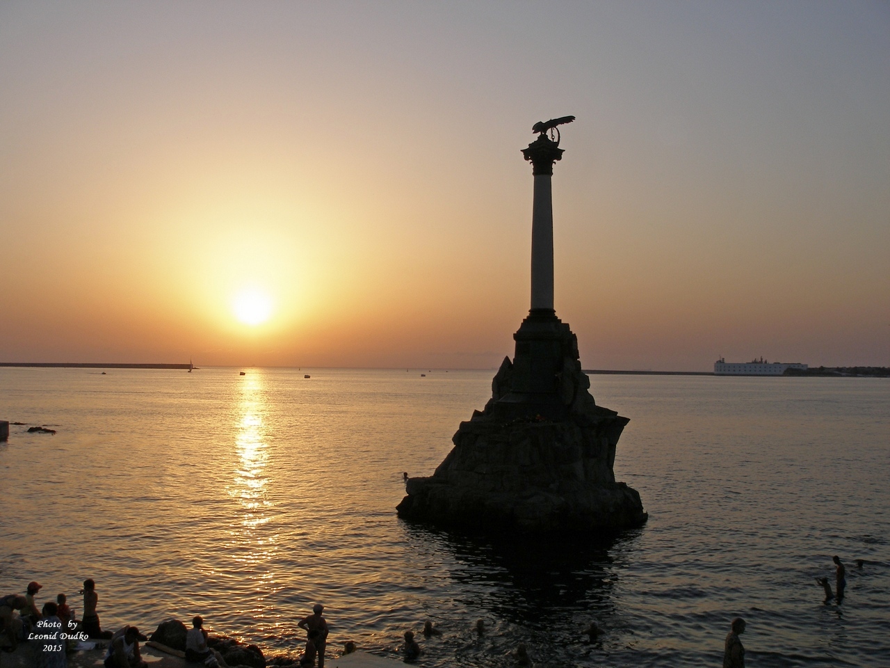 Sewastopol Denkmal für die versenkte Schiffe