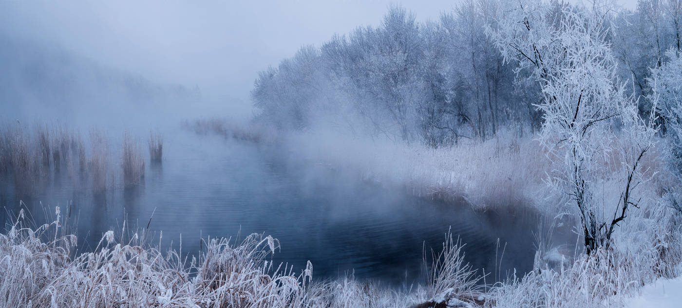 Blauen Nebel wie eine Täuschung ...