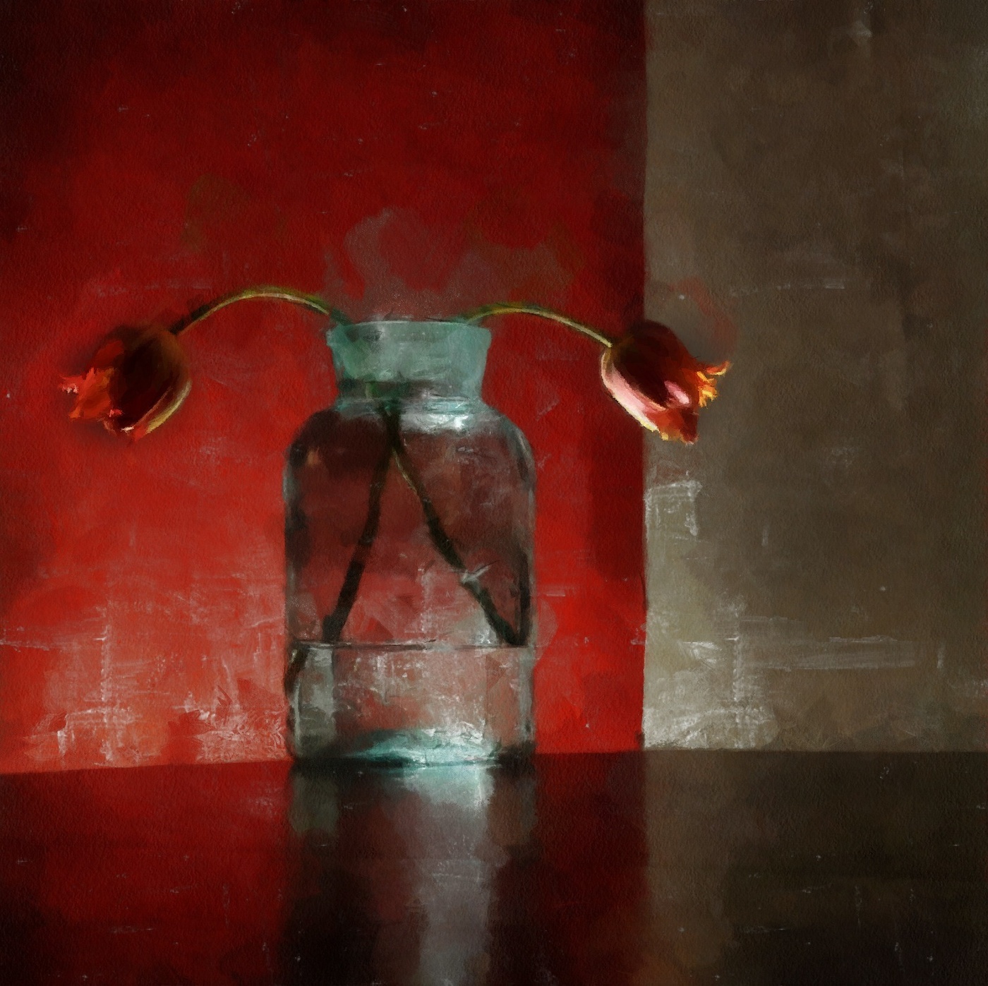 Unsere Hände trennten ... und sein Blick fiel auf den Boden ...