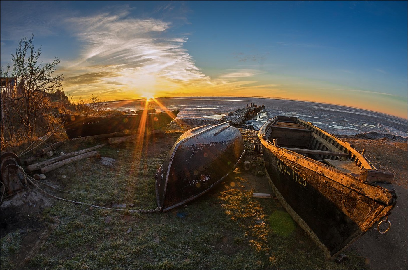 Morgendämmerung über die Straße .... II