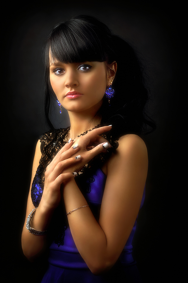 Mädchen in blau ...