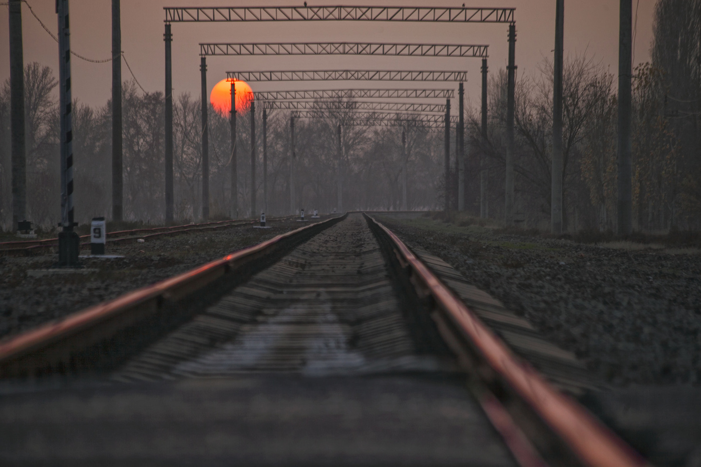 Dezemberabend .... Chkalovsk. Tadschikistan