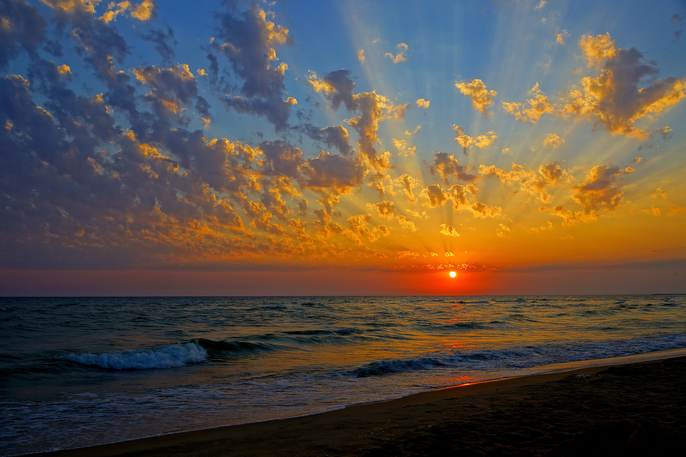 Das Schwarze Meer Sonnenuntergang