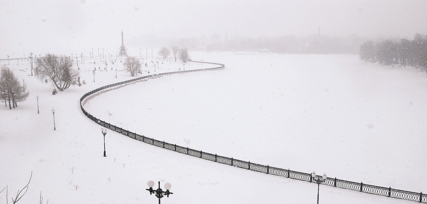 In Jaroslawl Buyan blizzard ...