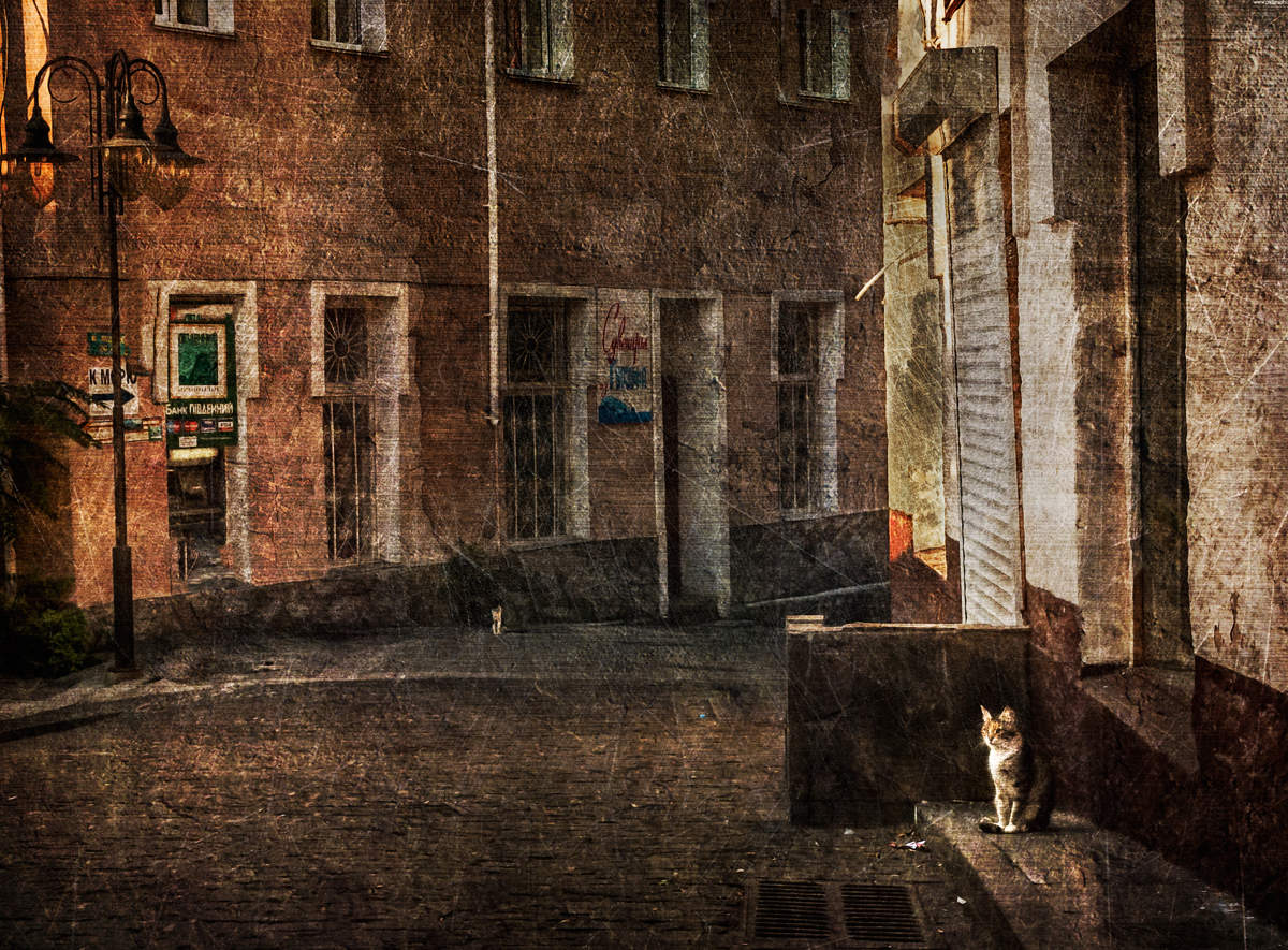 Zeit verlassenen Straßen ...