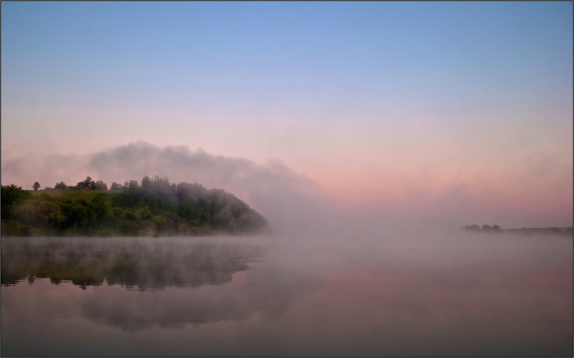 Nebel über den Fluss ..