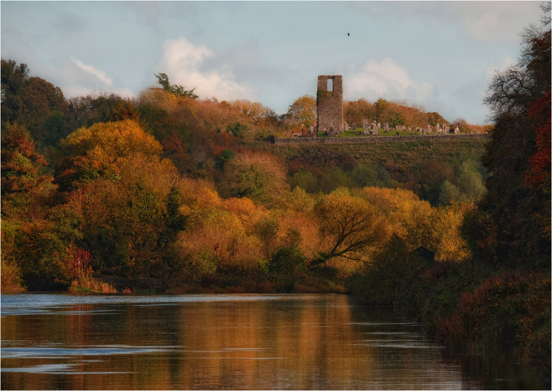 ... Fliegen über den alten Friedhof ...