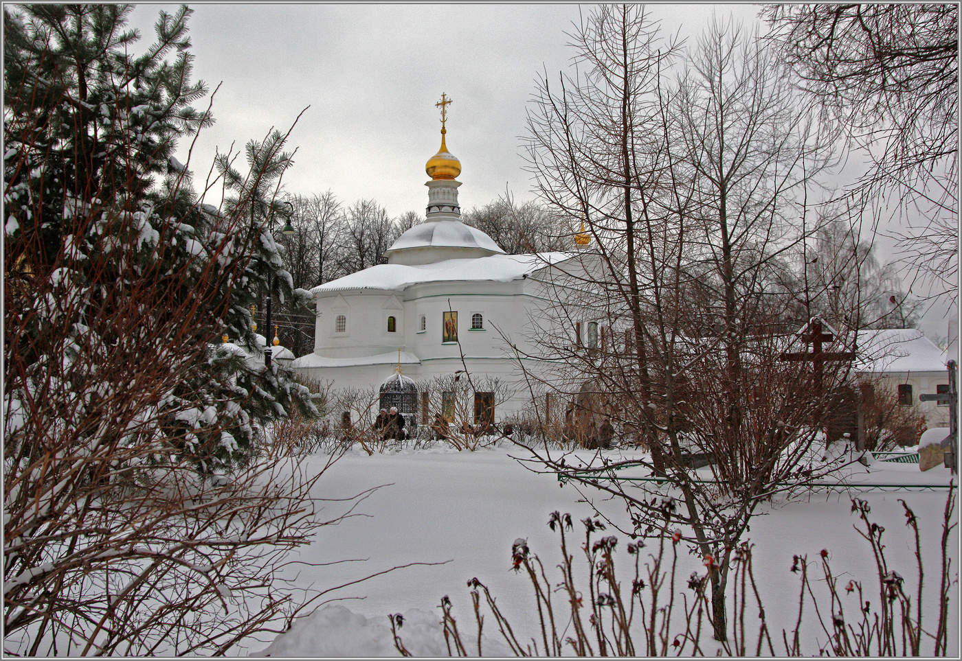 Winter in einem Kloster