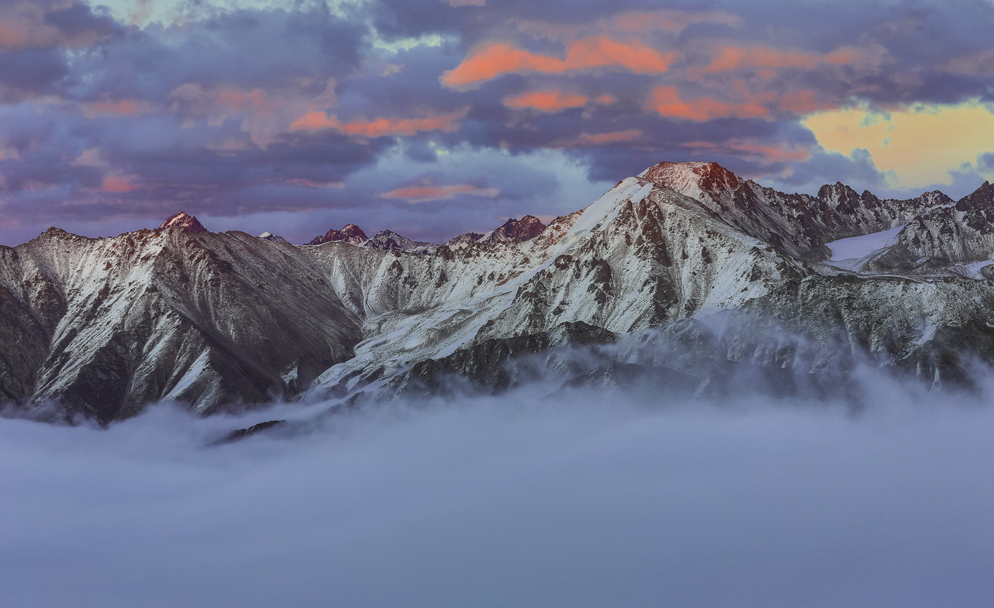 lila Sonnenuntergang