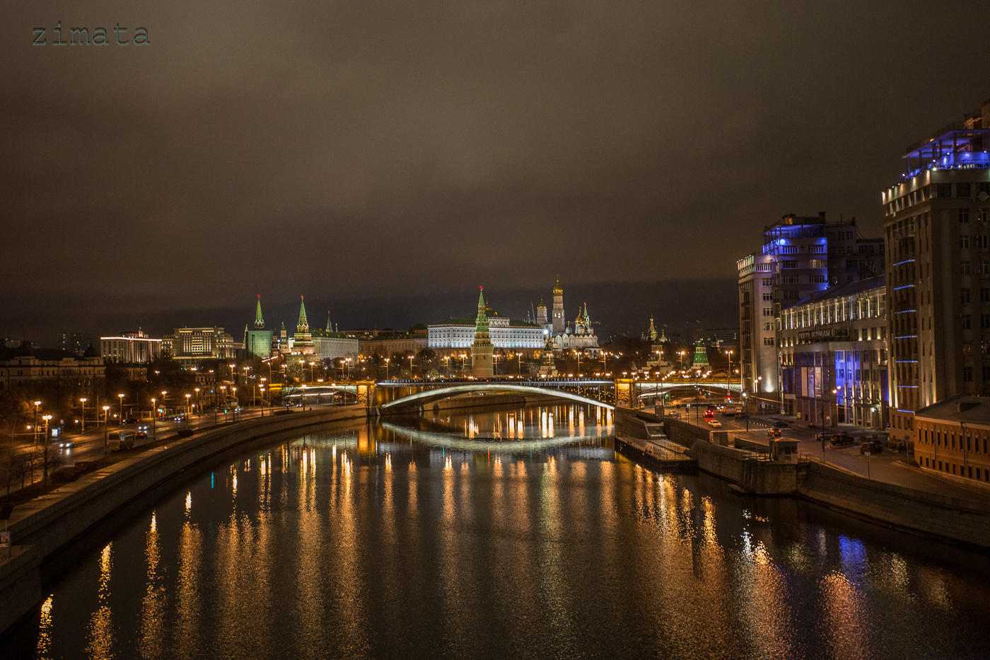 Himmel, Stadt , Nacht , Wasser